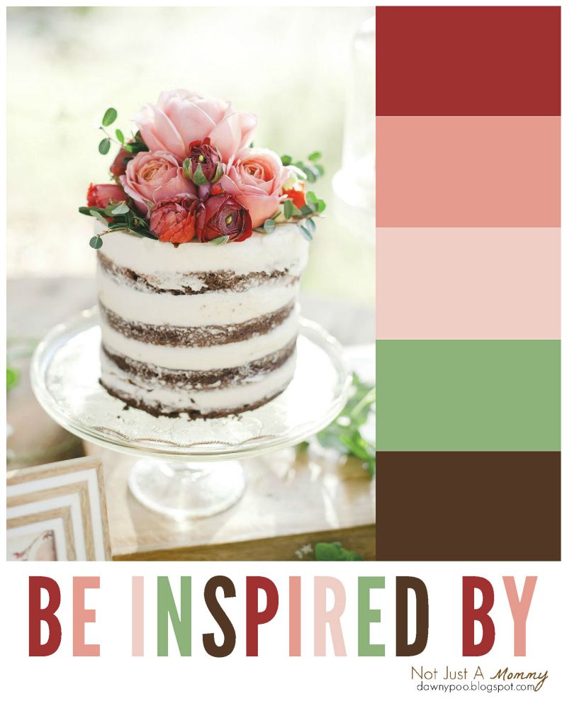 Be Inspired By: Marsala Floral Cake