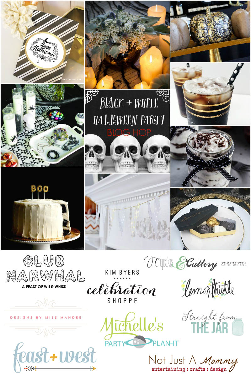 Black + White Halloween Party Blog Hop