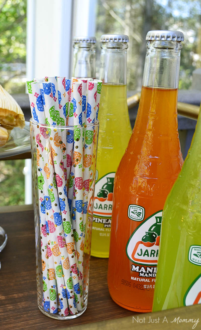 Día De Los Muertos paper straws