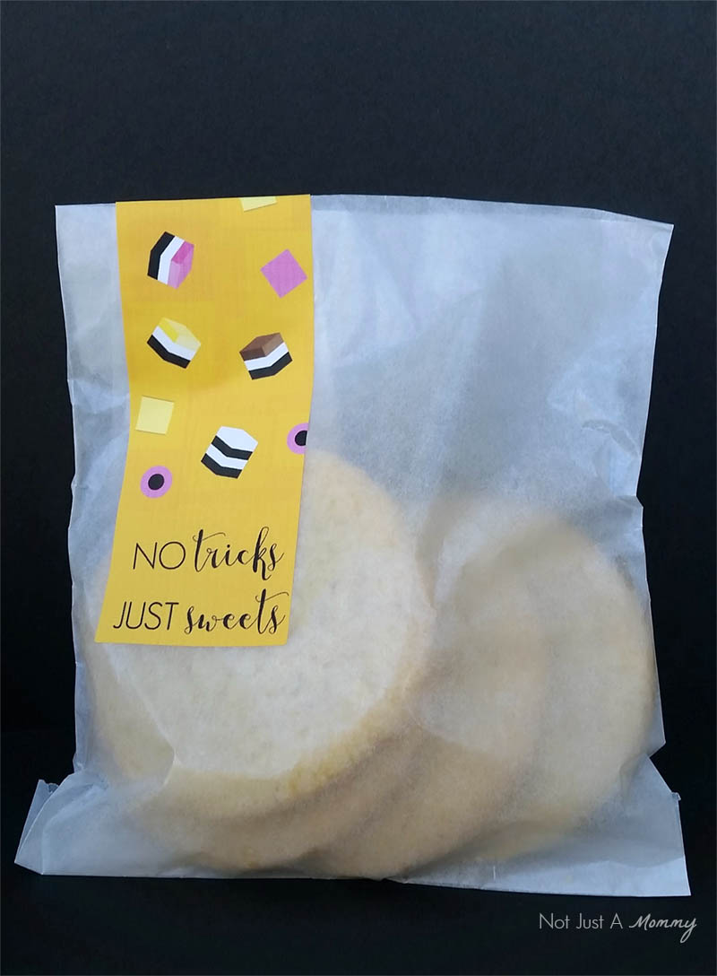 licorice Allsorts Favor Labels for treat bag; free download