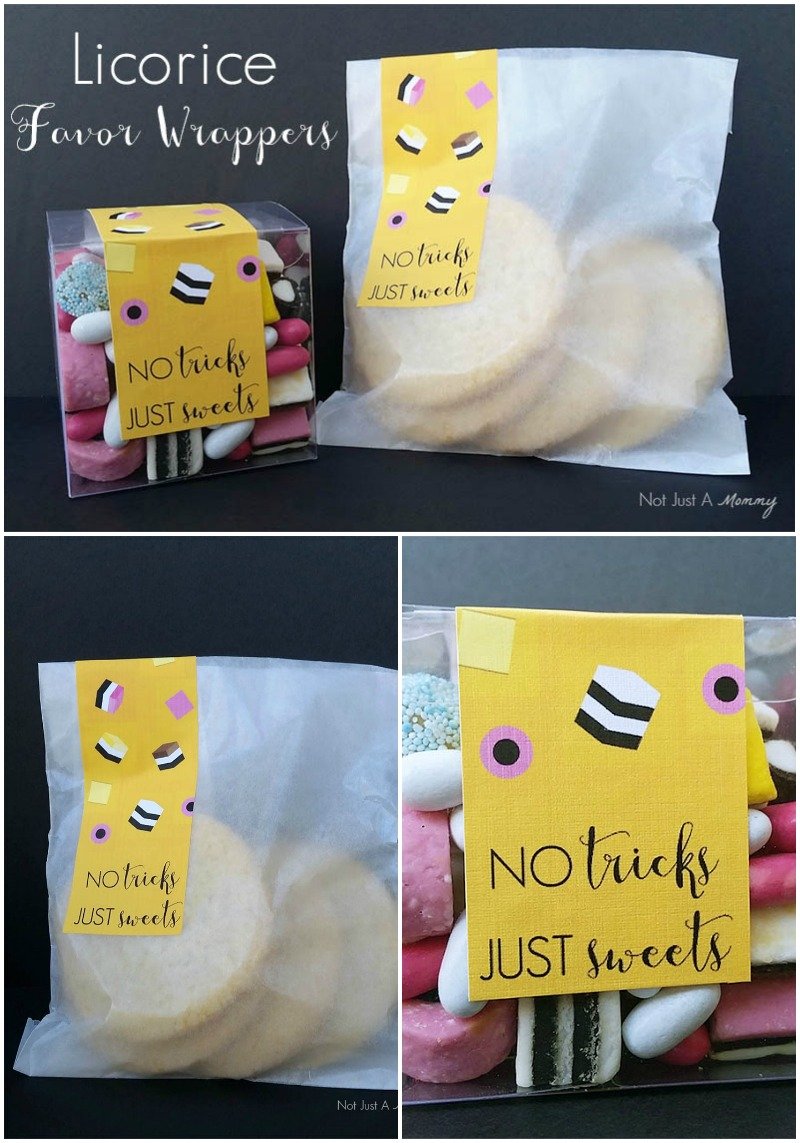 Tuesday Tutorial – Free Printable: Licorice Allsorts Favor Labels