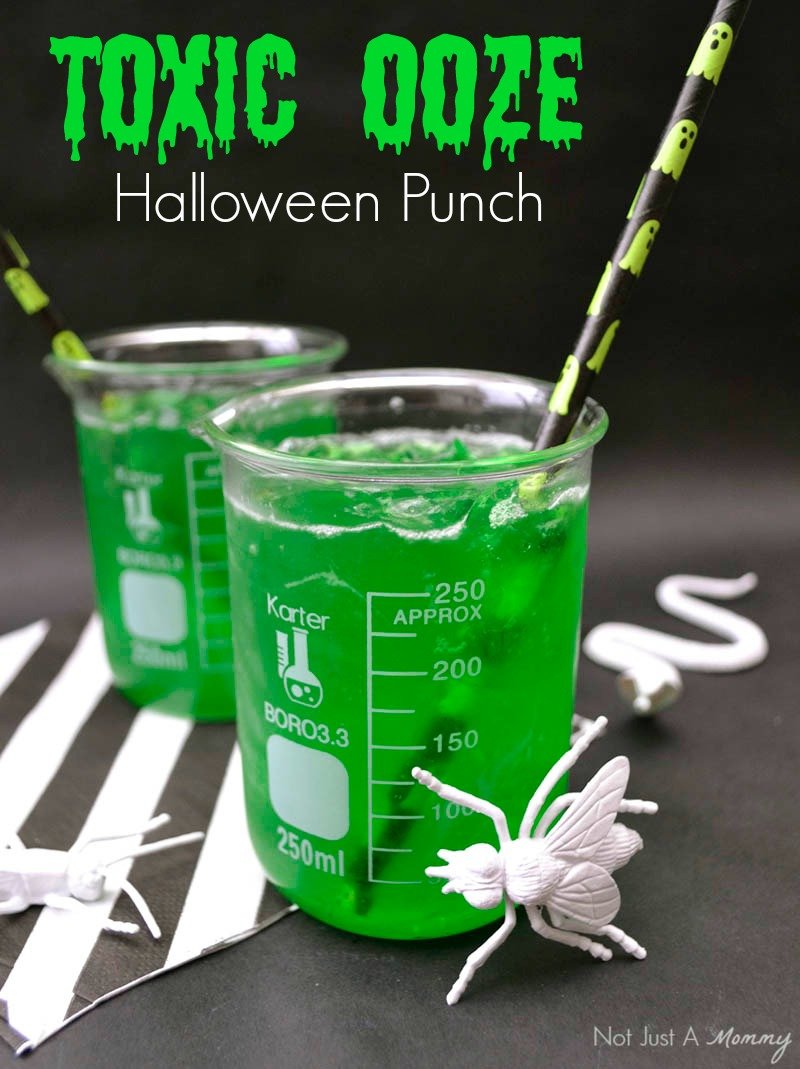 Toxic Ooze, a perfectly icky Halloween Punch