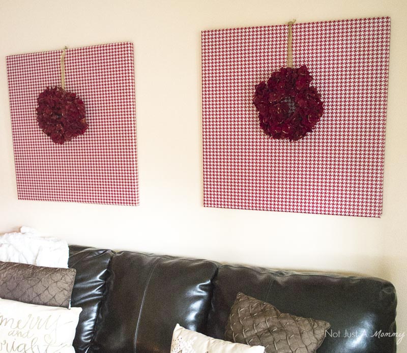 How To Decorate Your Home For The Holidays With Big Lots; cover artwork with wrapping paper