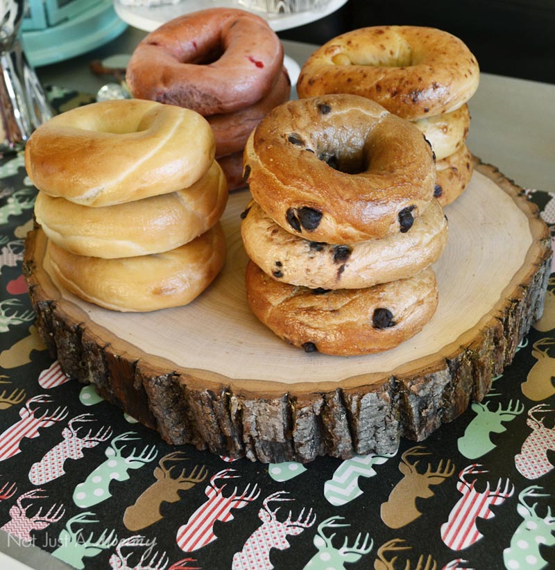 Bagels + Bloody Marys Christmas Brunch bagels