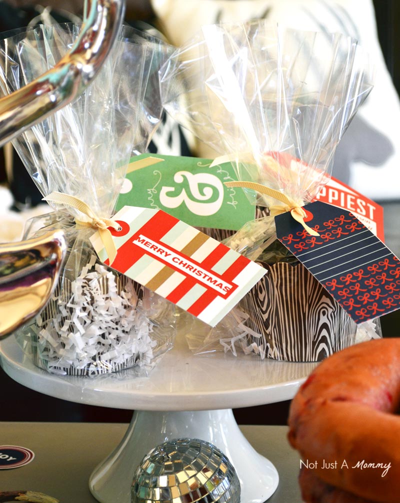 Bagels + Bloody Marys Christmas Brunch candy favors