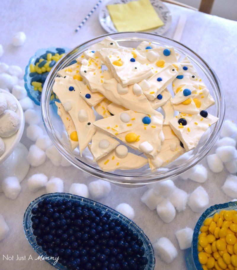 Minions Winter Yeti-land Movie Watching Party; serve cracked ice with my easy recipe