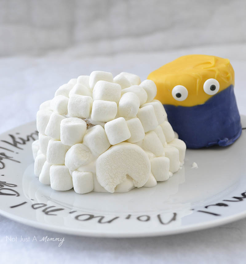 Minions Winter Yeti-land Movie Watching Party Igloo Cupcakes