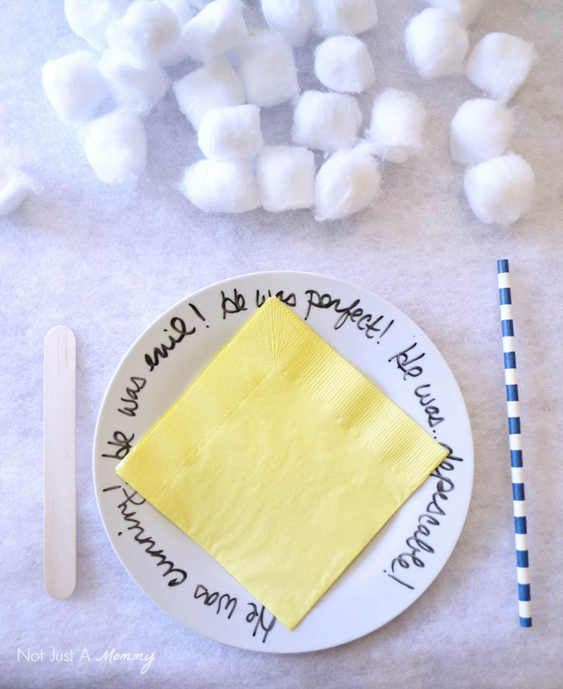 Minions Winter Yeti-land Movie Watching Party plate with our favorite movie sayings