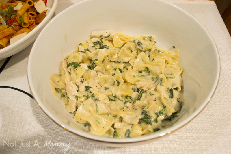 How To Make Your Everyday Dinner Special; Bertolli's Chicken Florentine and Farfalle is one-skillet ease