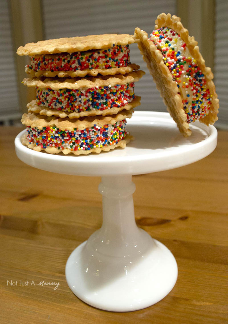 How To Make Your Everyday Dinner Special; pizzelle ice cream sandwiches