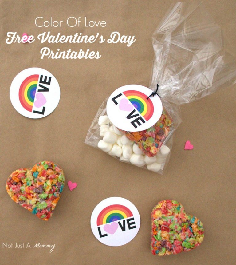 Valentine’s Day 2016: Free Color of Love Printables