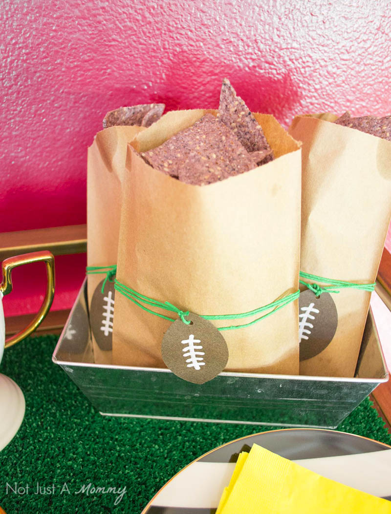 Tuesday Tutorial - Football tags made with a circle punch