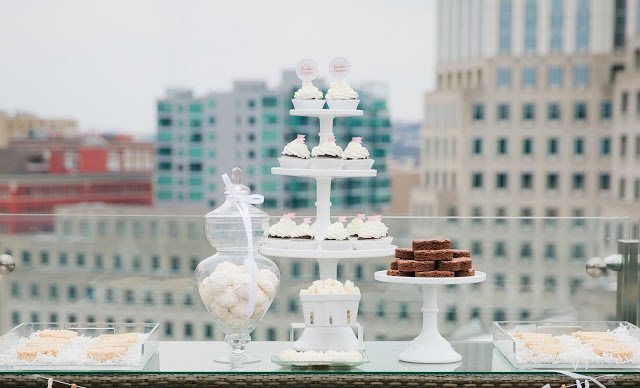 Will You Be My Bridesmaid? dessert table