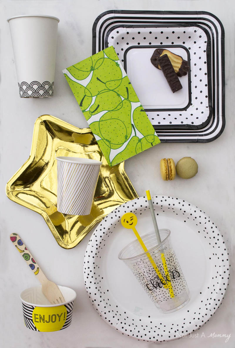 Pretty and disposable party products from paper and other sustainable sources