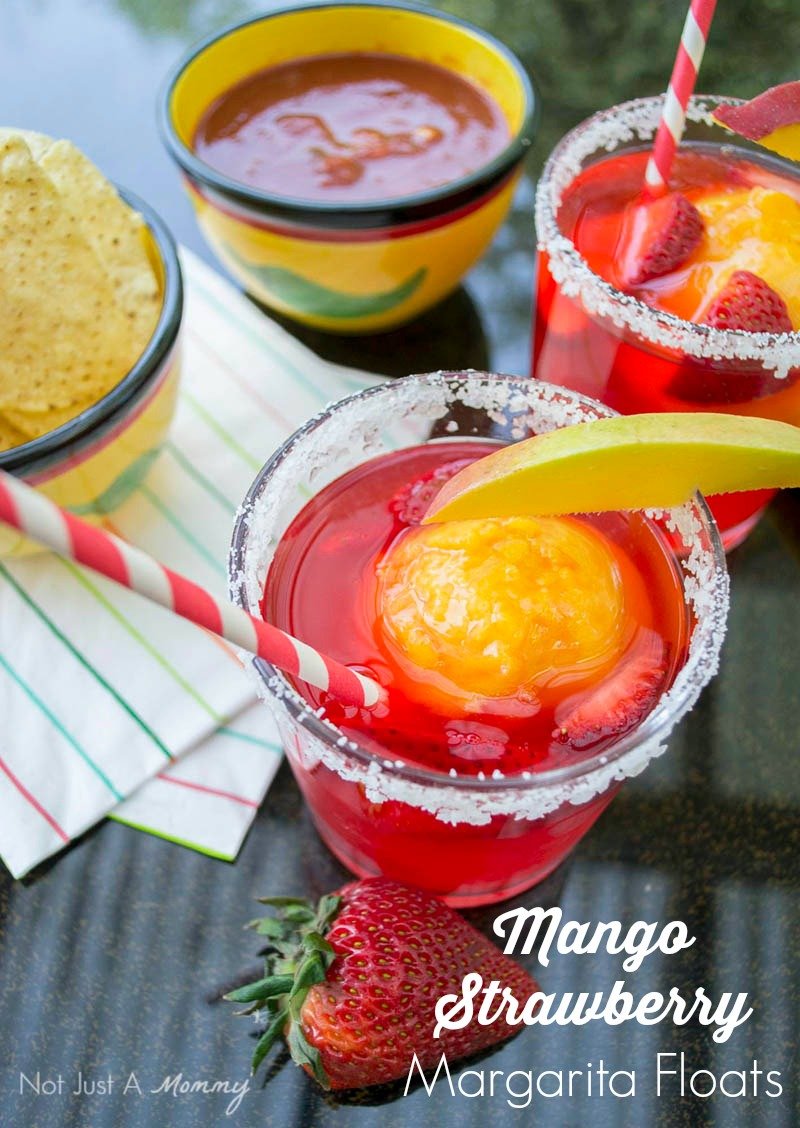 3 Boozy Floats Perfect For Summer; Mango Strawberry Margarita Float
