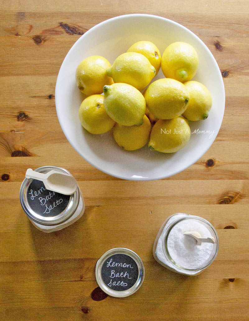 5 Tips To Prepping Your Home For Spring Entertaining; make lemon bath salts