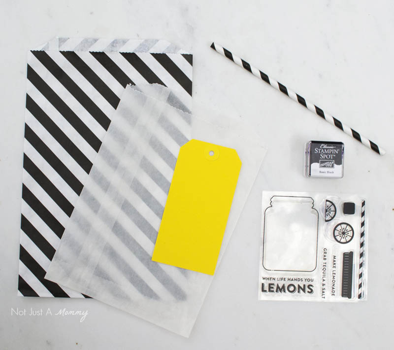 The perfect summer hostess gift, a Lemon Margarita Gift Box! suppies