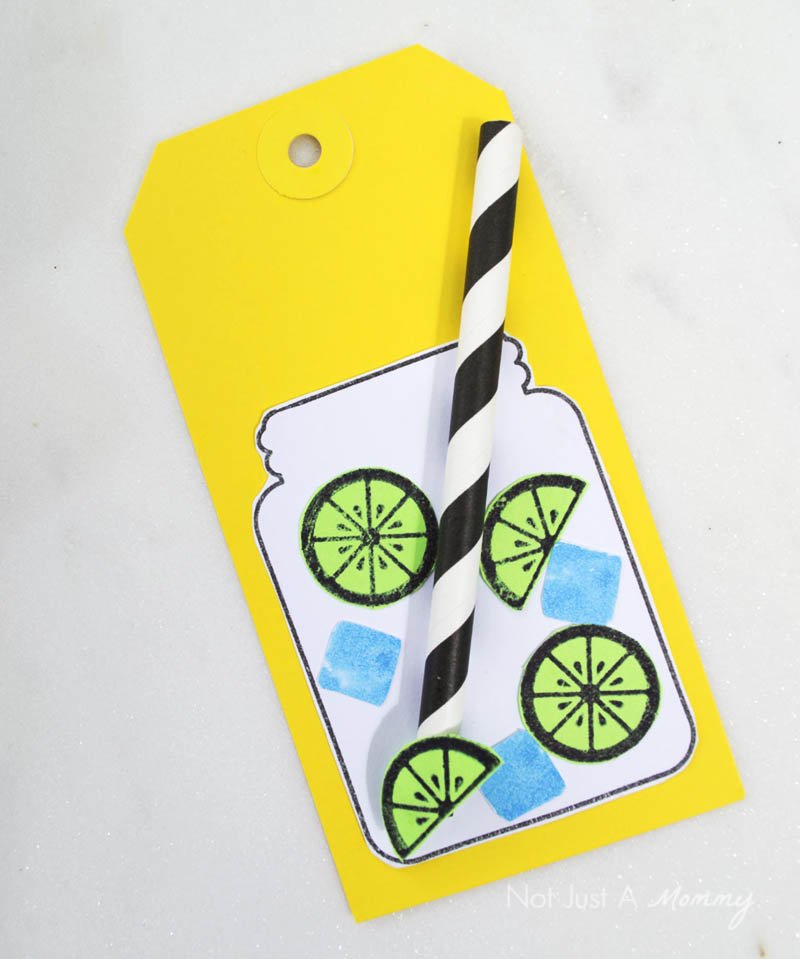 The perfect summer hostess gift, a Lemon Margarita Gift Box! gift tag