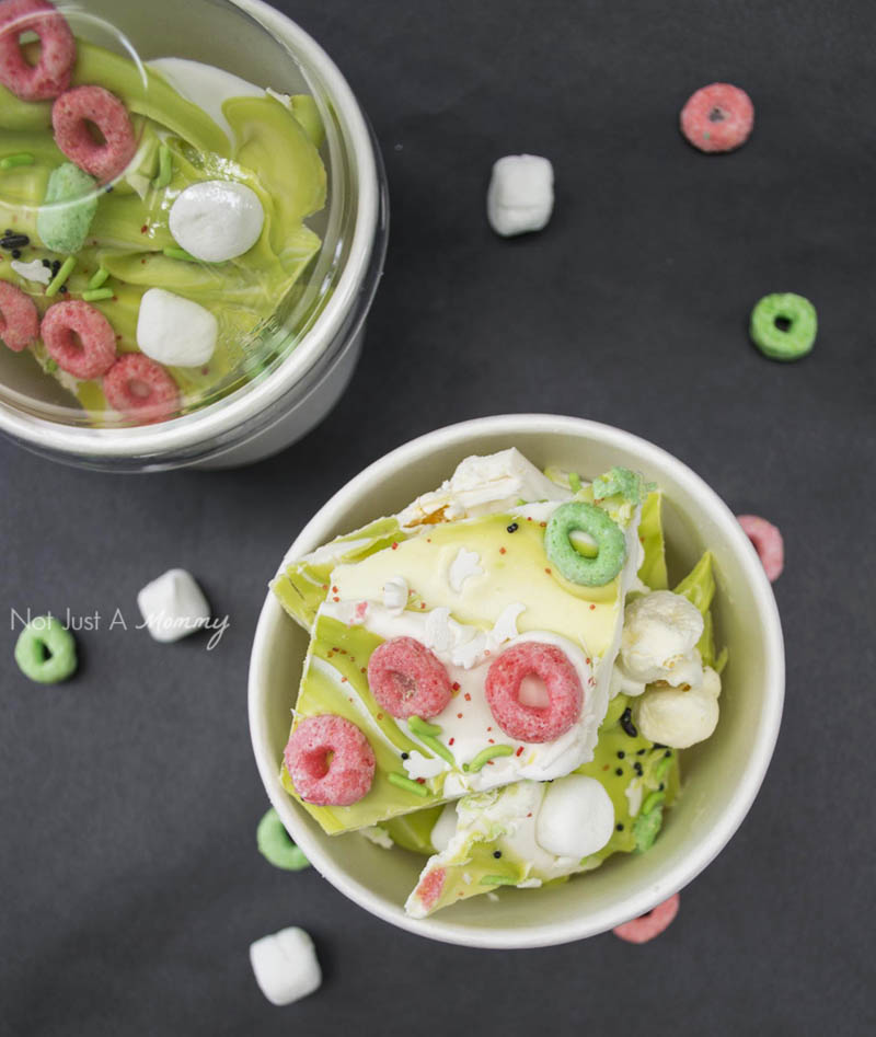 Ghostbusters Inspired popcorn candy bark