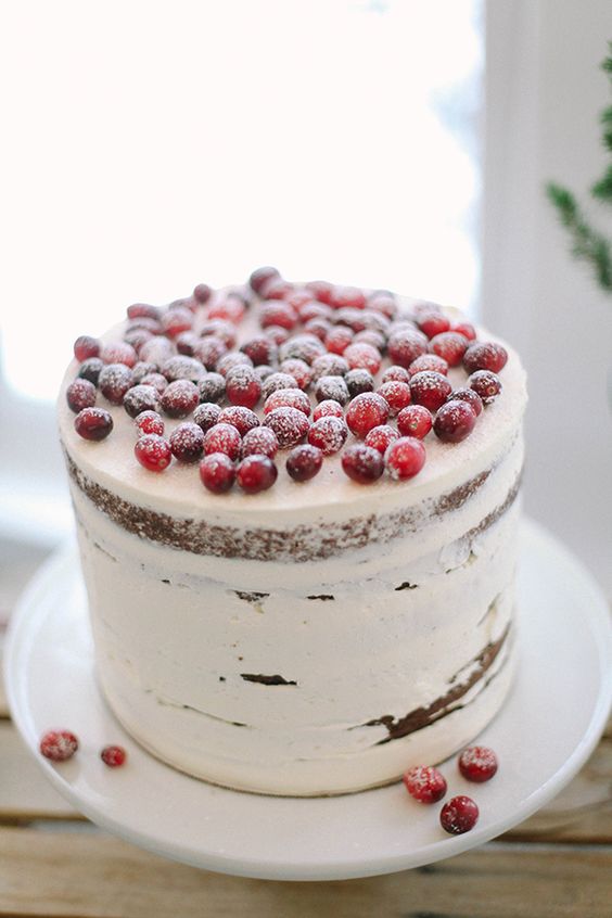 Thanksgiving in Cranberry cake