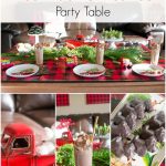 Red Truck Christmas Party Table