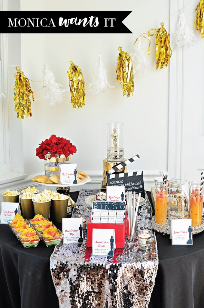 5 Steps To A Fabulous Oscars Viewing Party; set the scene