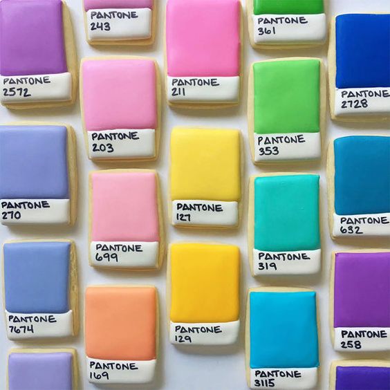 Be inspired with PANTONE and throw a PANTONE-inspired party; cookies