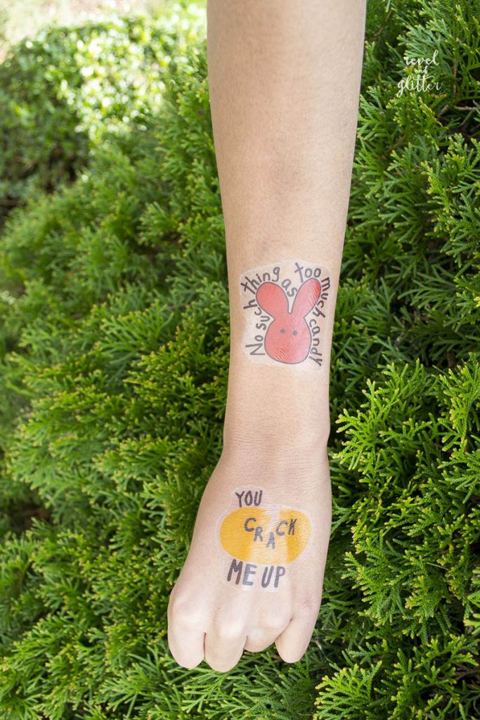 DIY Temporary Easter Tattoos Revel and Glitter