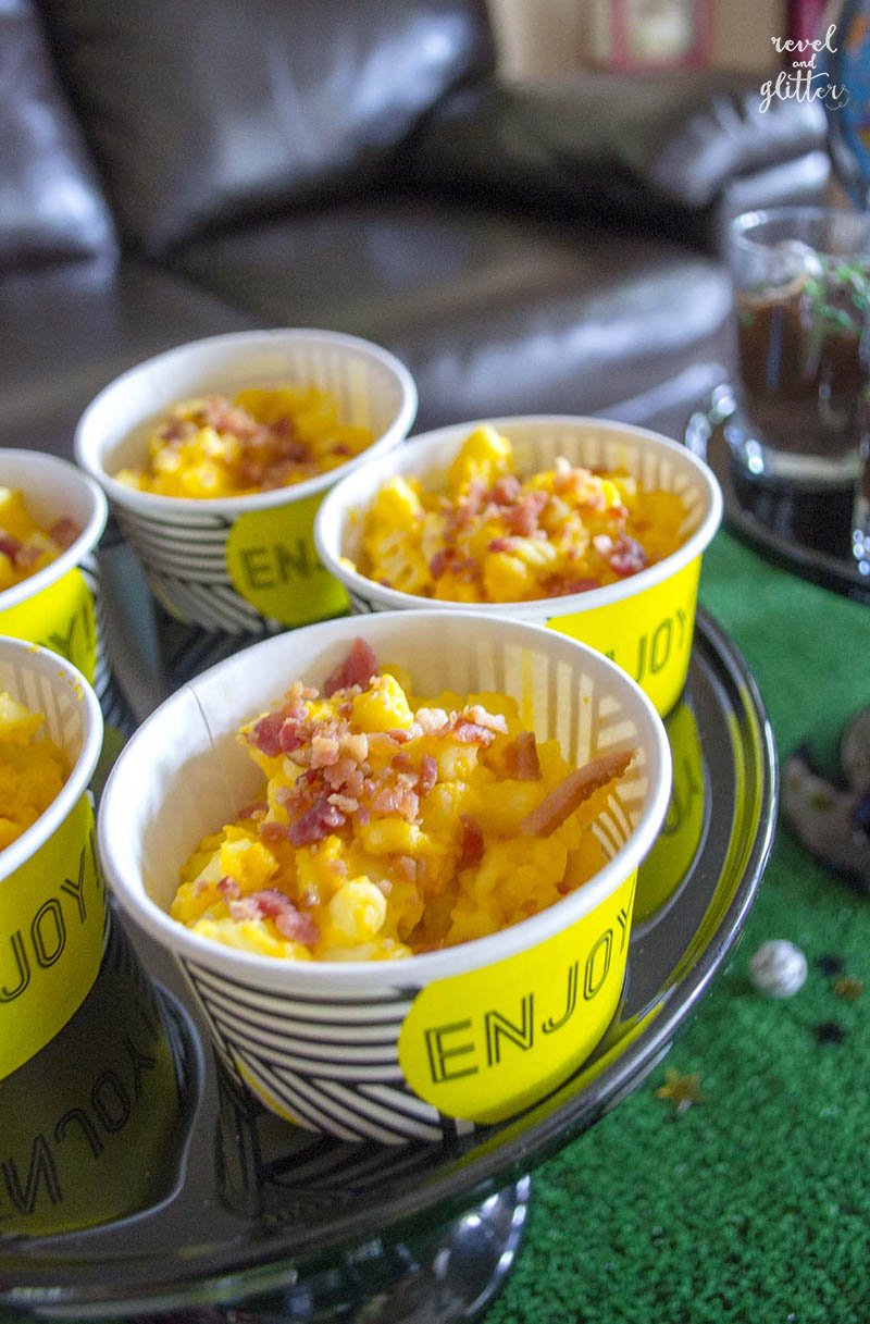 How to score with a soccer tournament watching party; mac and cheese