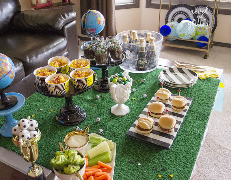 How to score with a soccer tournament watching party; lots of great food ideas