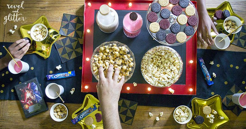 Host a Wonderfilled Movie Night with OREO; marquee sign
