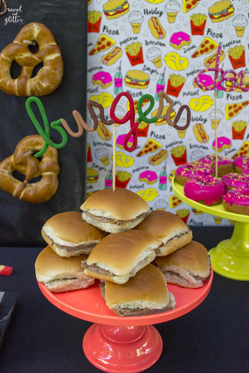 A Favorite Foods Party Table for Teens