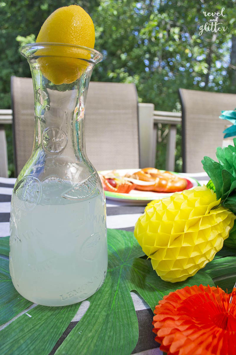 Celebrate summer fruit dining alfresco; lemonade