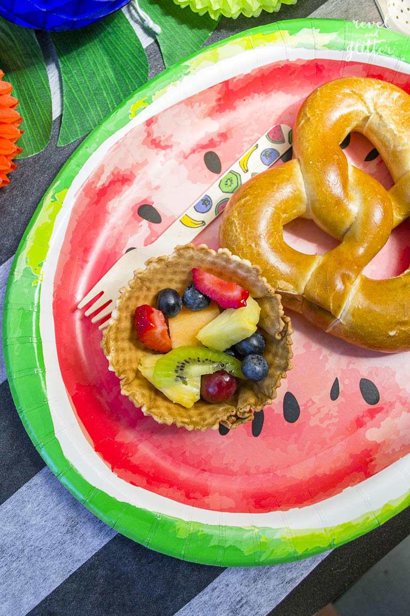 Celebrate summer fruit dining alfresco; watermelon plate