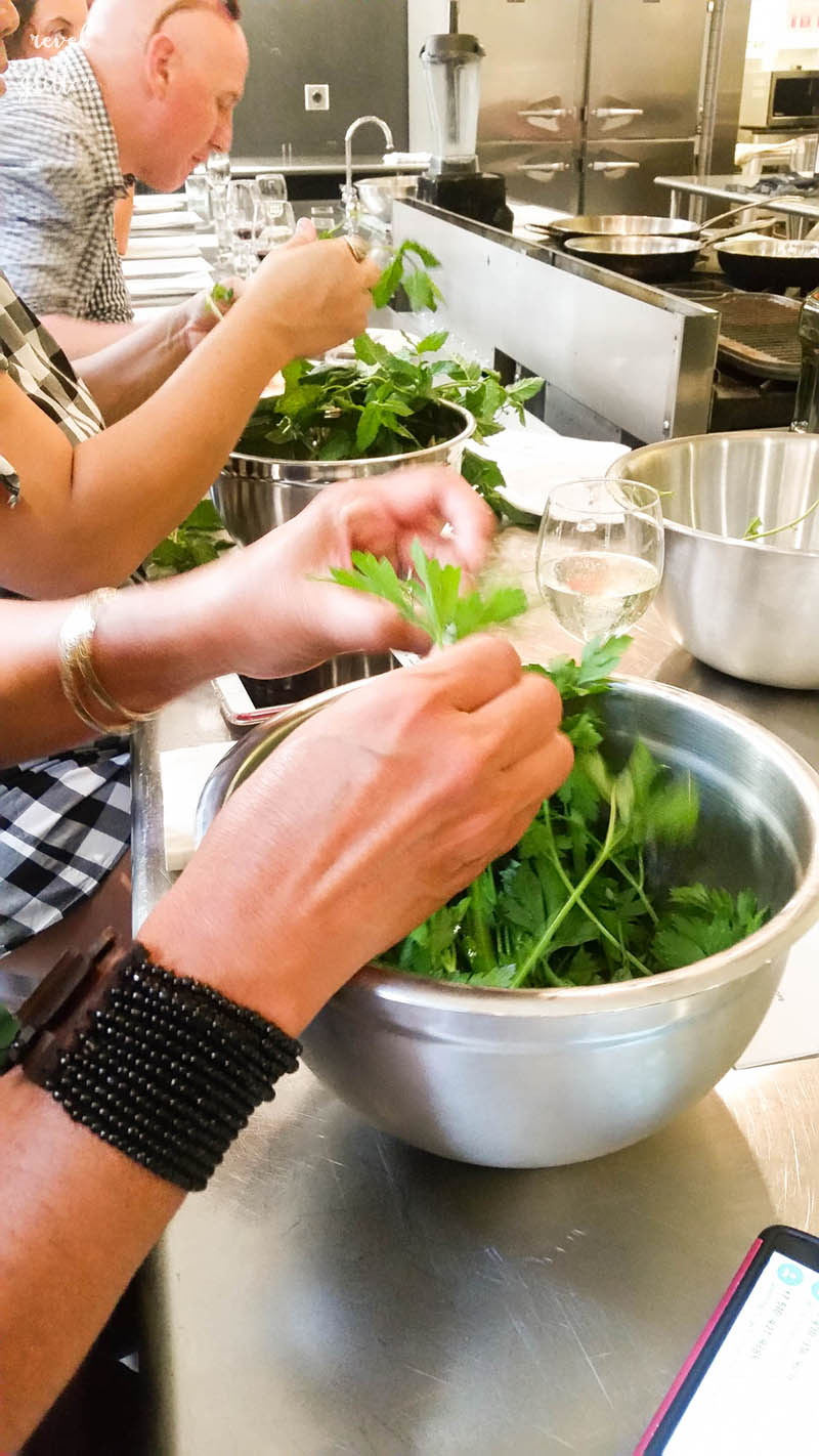 An Evening of Food, Wine and Learning with Eat Seattle; herbs for dinner and dessert