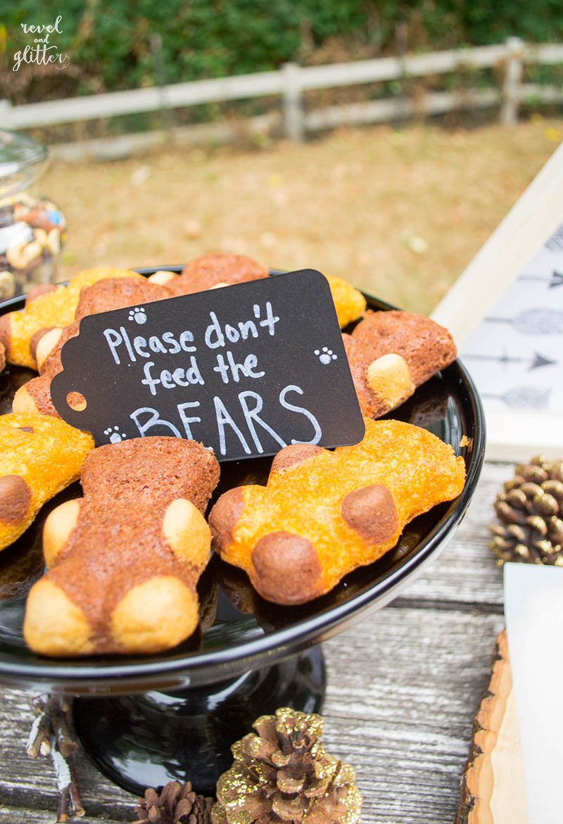 Camp Out Dessert table; bears