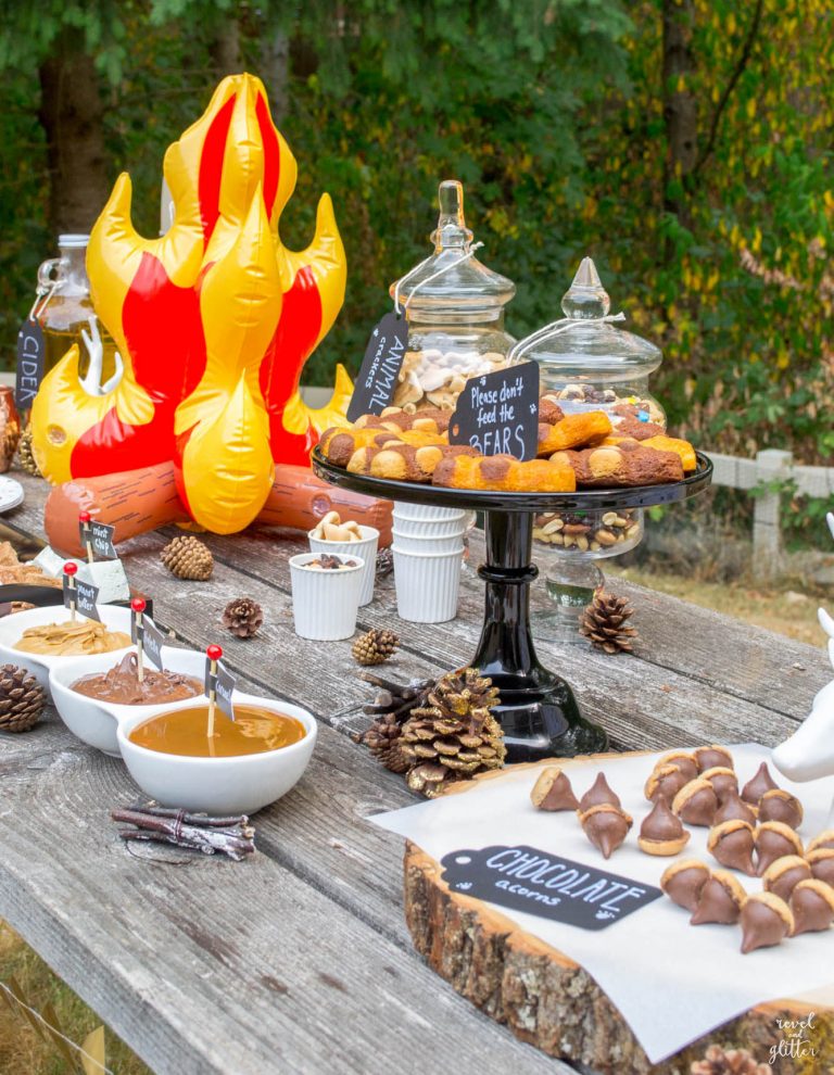 Camp Out Dessert table; side