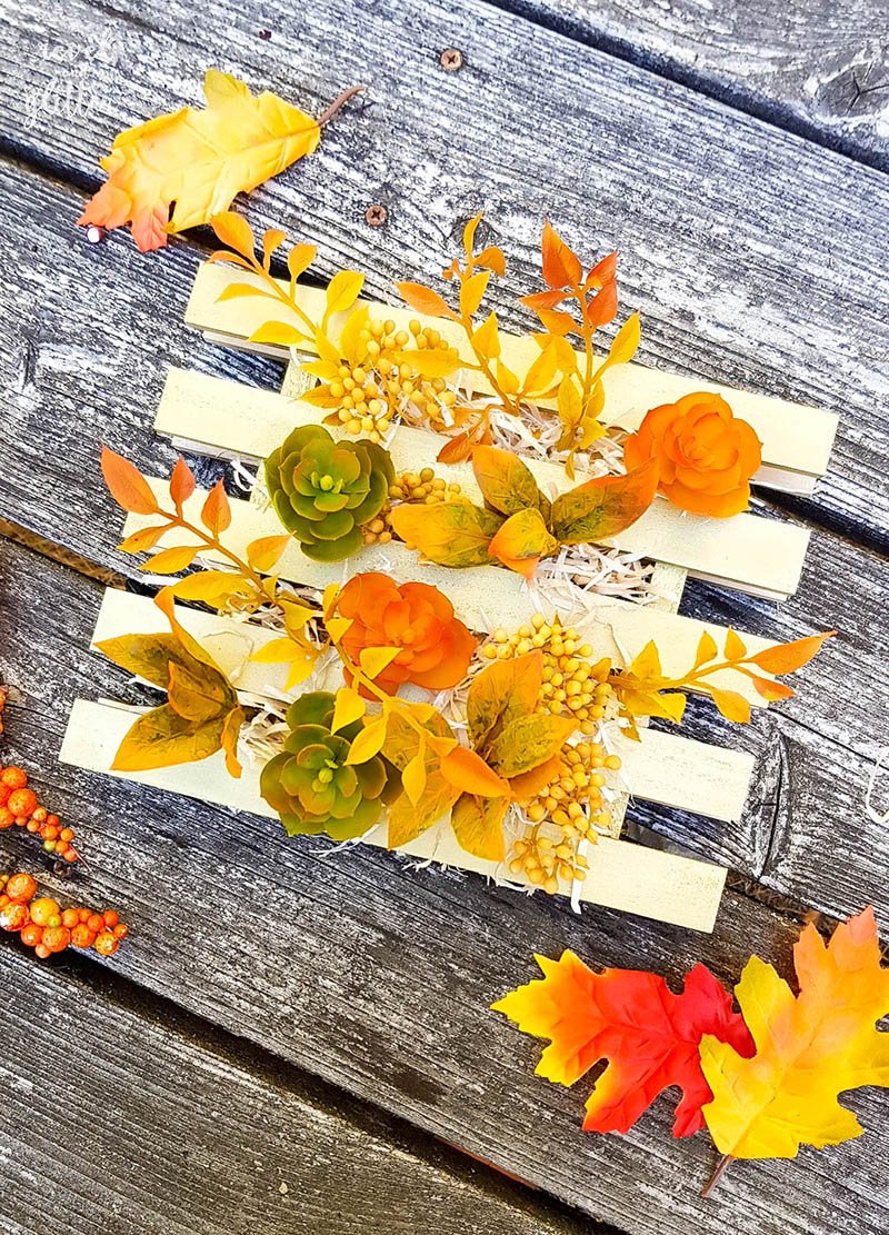 Fall Inspired Mini Succulent Pallet