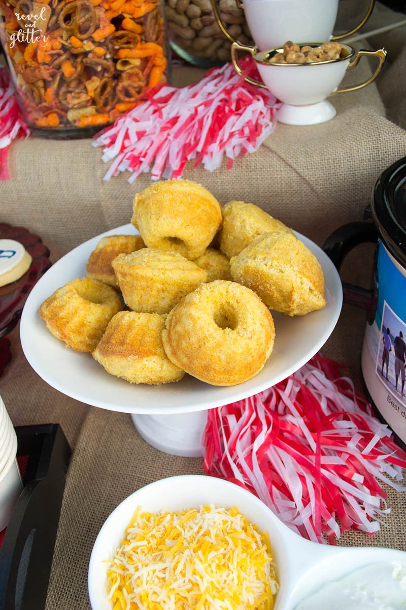 Tailgating in Style! Cornbread is a must for chili