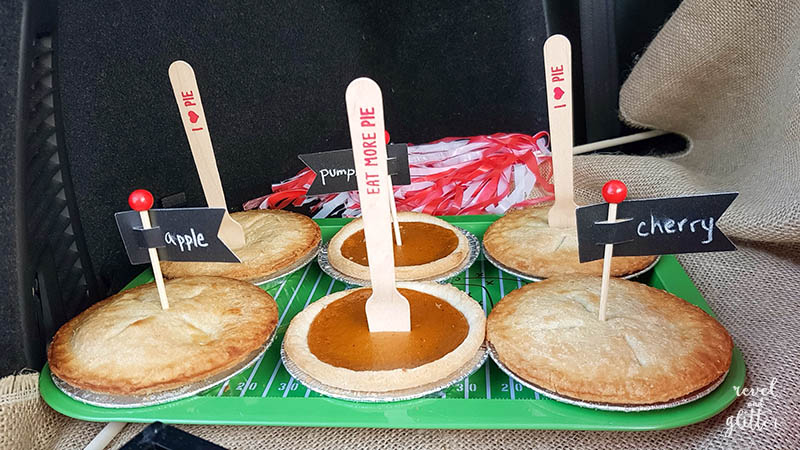 Tailgating in Style! Pie, pie, pie!