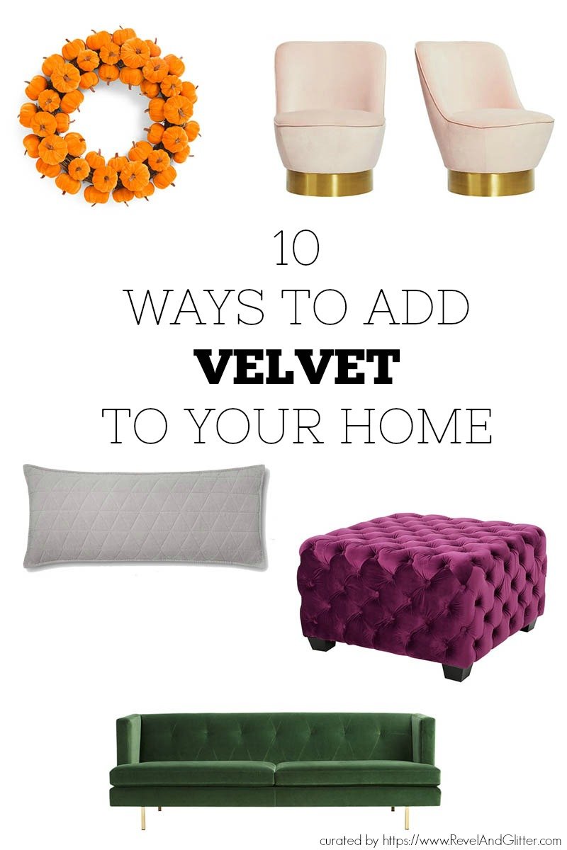 10 ways to use velvet in your home
