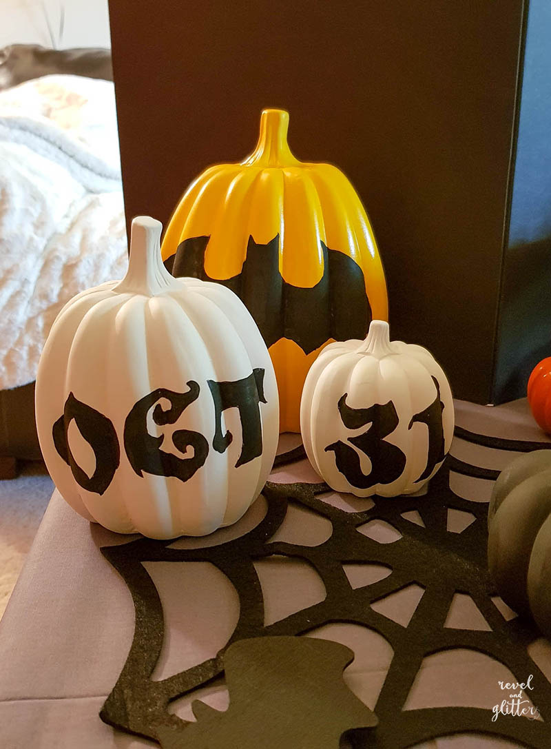 Batman-Inspired Halloween Party; pumpkins