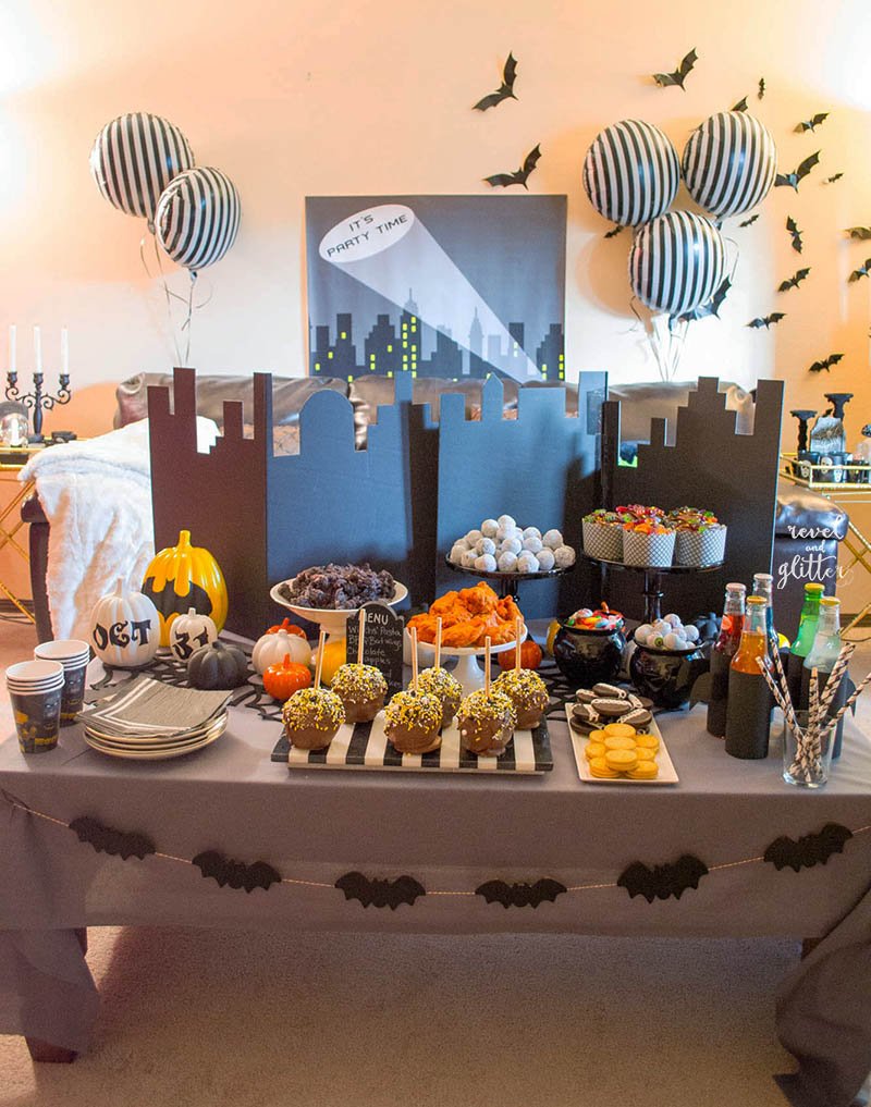 Batman-Inspired Halloween Party; wide shot