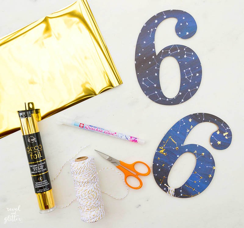 DIY baby monthly milestone numbers; supplies