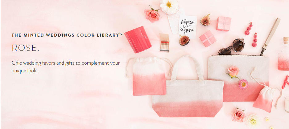 Minted Weddings Color Library™; rose