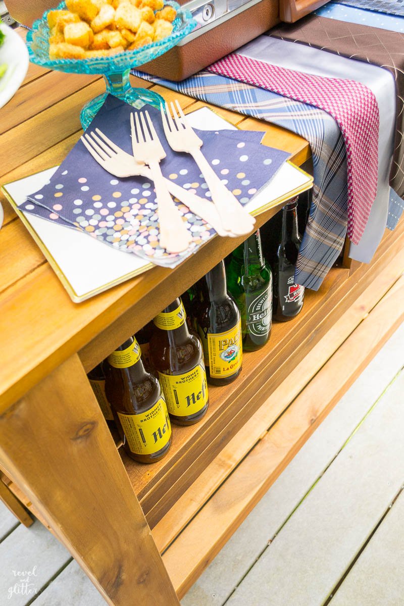 Awesome Father's Day party ideas; beer stash