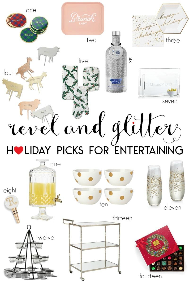 Holiday Picks for Entertaining; gift guide for holiday entertaining