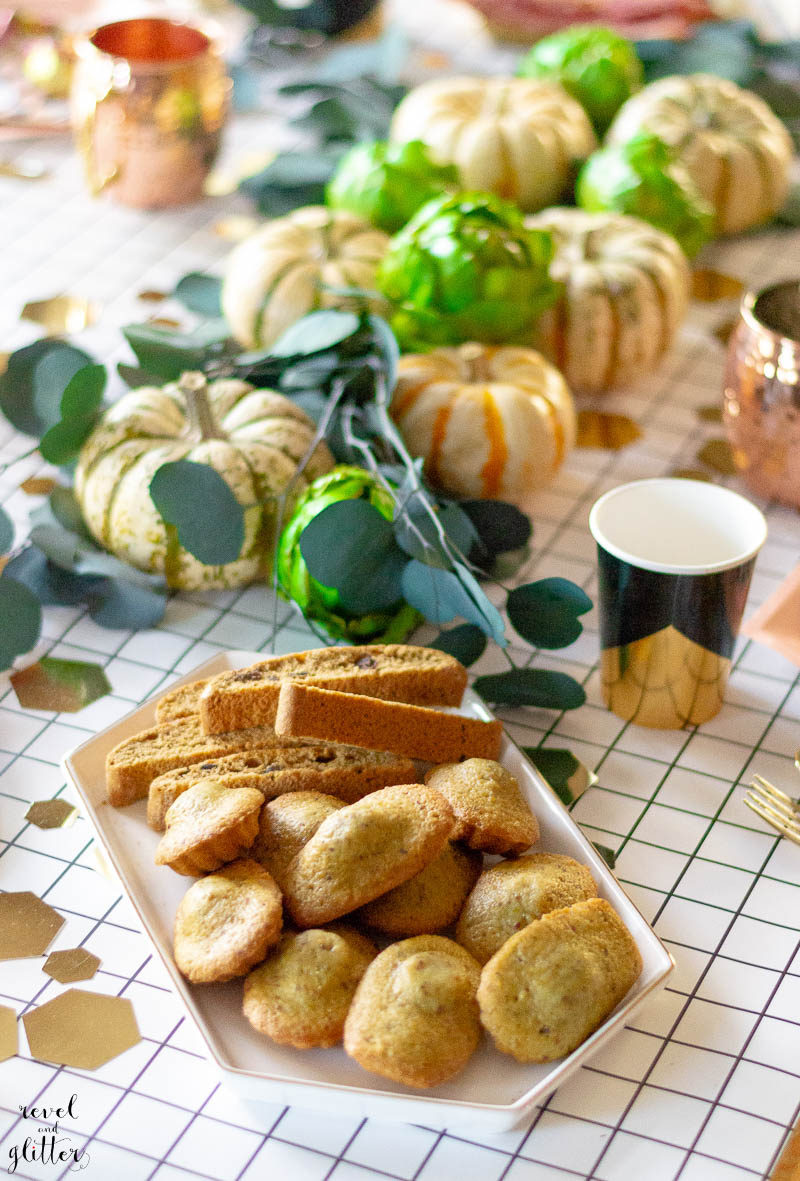 Tips To Hosting Brunchgiving with Kaukauna; tray of baked goods