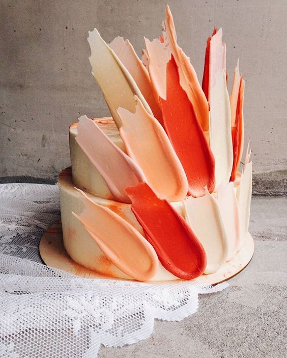Entertaining with the Color of the Year - Living Coral; cake