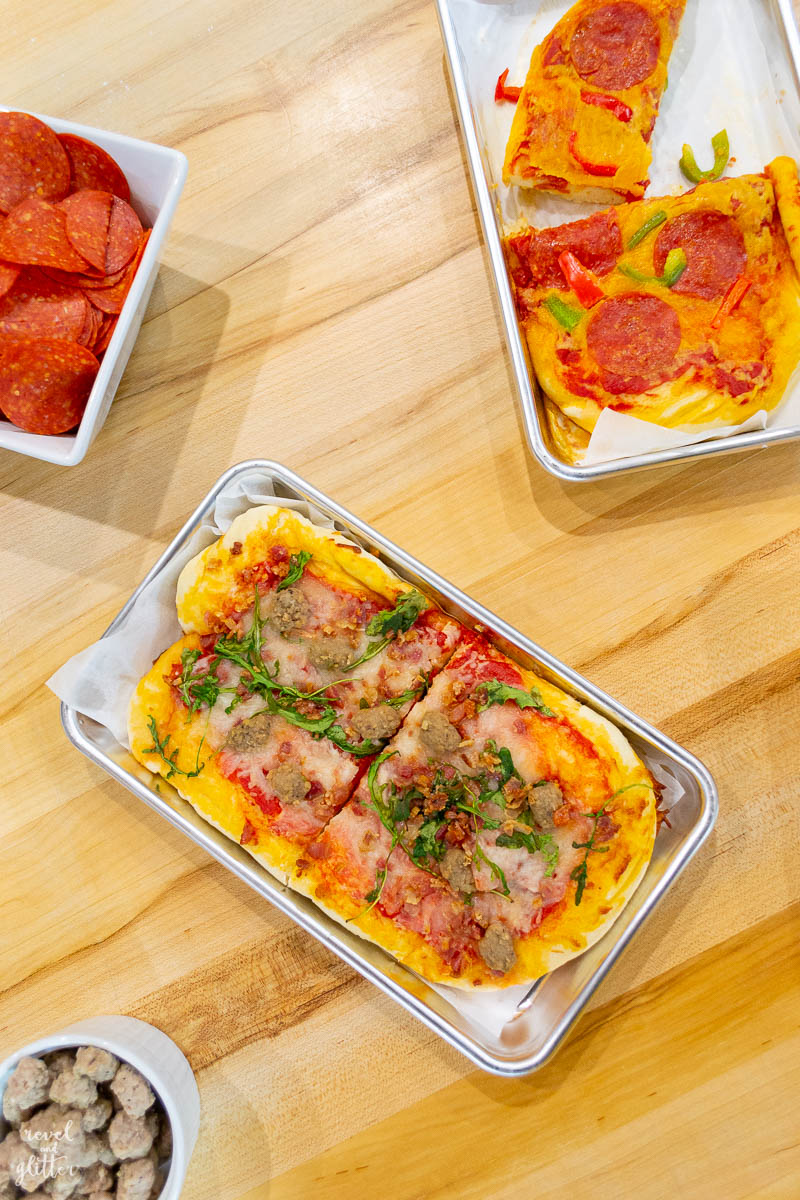 Host a Pizza Making Party! ready to eat